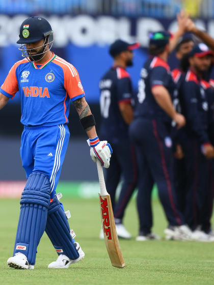 LIVE: Kohli and Rohit dismissed as India chase 111 vs USA in New York