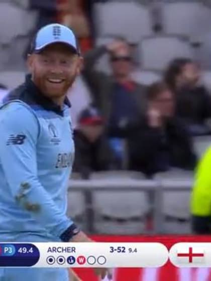 CWC19: ENG v AFG - Rashid Khan the final wicket to fall for 8