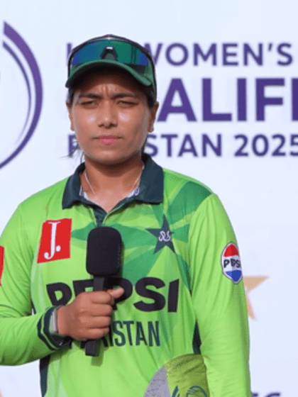 Fatima Sana post-match interview Urdu | WCWCQ 2025 | 19th April 2025