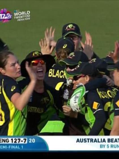 Australia winning moment & celebrations