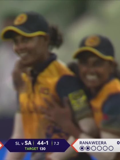 Wicket-Marizanne-Kapp-South-Africa-Women v Sri-Lanka-Women ICC T20WC 2023