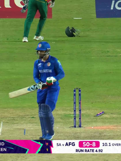 Rashid Khan - Wicket - South Africa vs Afghanistan