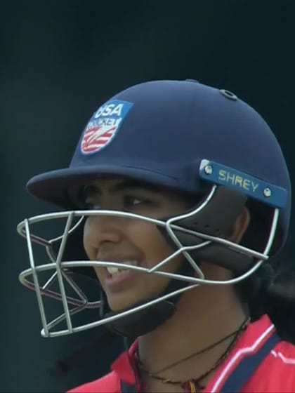 A Chudasama with a Batting vs England Women Under-19