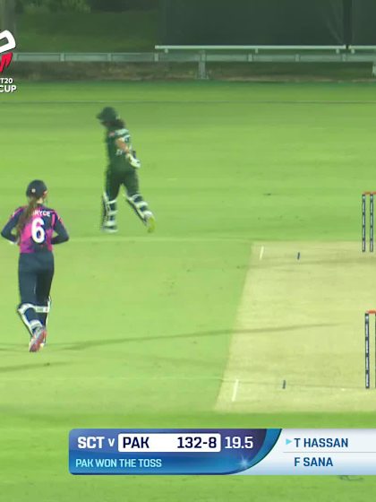 Tuba Hassan - Wicket - Pakistan Women vs Scotland Women