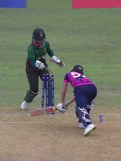 R Speedy with a Batting vs Bangladesh Women Under-19