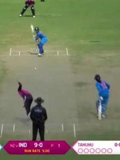 NZ v IND: Taniya Bhatia falls to Lea Tahuhu