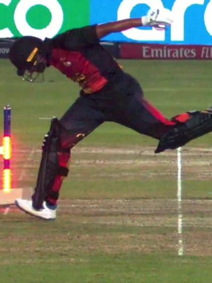 Norman Vanua - Wicket - Afghanistan vs Papua New Guinea