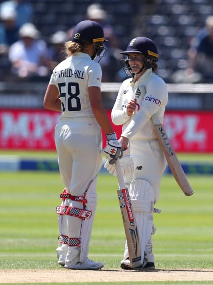 Beaumont, Knight make India toil before late wickets brighten prospects