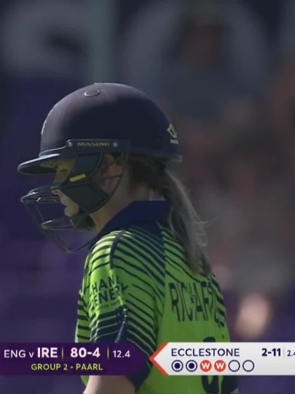 Wicket-Eimear-Richardson-Ireland v England-Women ICC T20WC 2023