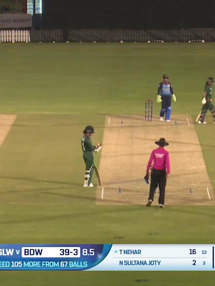 Taj Nehar - Wicket - Sri Lanka Women vs Bangladesh Women