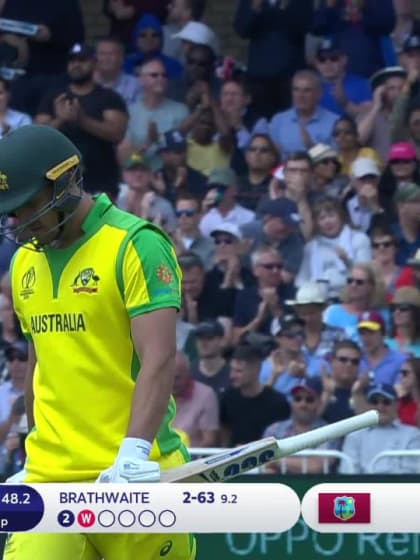 CWC19: AUS v WI - Nathan Coulter-Nile is caught for a brilliant 92 off 60 balls