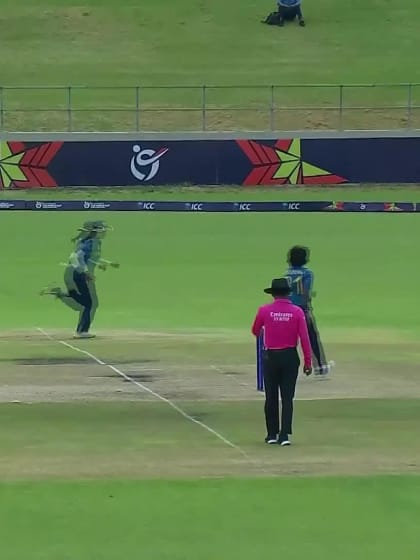 Wicket-Lucy-Hamilton-Australia-U19s-Women v Sri-Lanka-U19s-Women ICC U19W T20WC 2023