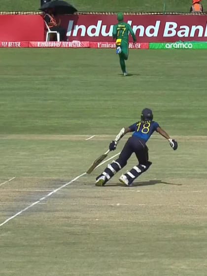 Sharujan Shanmuganathan with a Four vs. South Africa