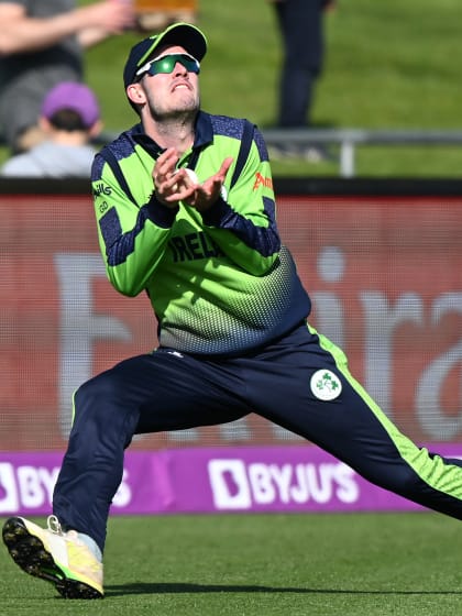 Wicket - Richie Berrington - Scotland v Ireland ICC T20WC 2022