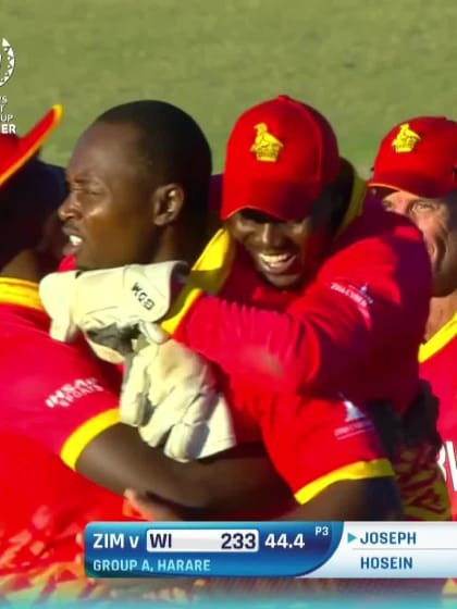 Alzarri Joseph - Wicket - Zimbabwe vs West Indies