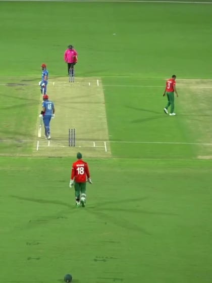 Wicket - Darwish Rasooli - Afghanistan v Bangladesh ICC T20WC 2022