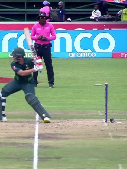 Azan Awais with a Six vs. Bangladesh