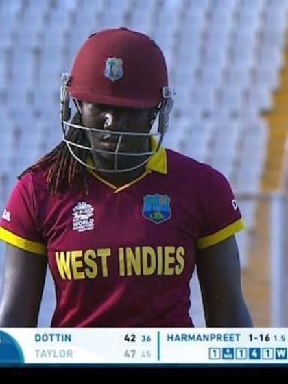 West Indies wicket Losses v India Video ICC Womens WT20 2016