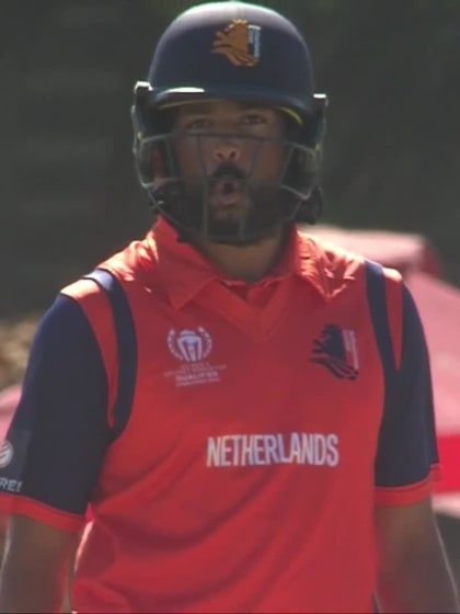 Vikram Singh - Wicket - Netherlands vs Nepal