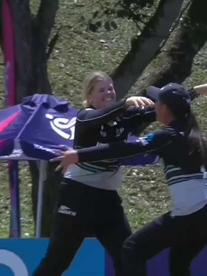 A Chudasama with a Batting vs New Zealand Women Under-19