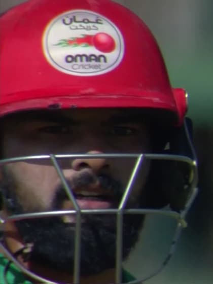 Kashyap Prajapati - Wicket - West Indies vs Oman