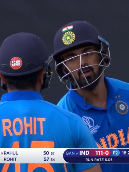CWC19: BAN v IND - Rahul passes fifty