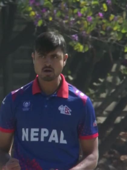 Vriitya Aravind - Wicket - Nepal vs UAE