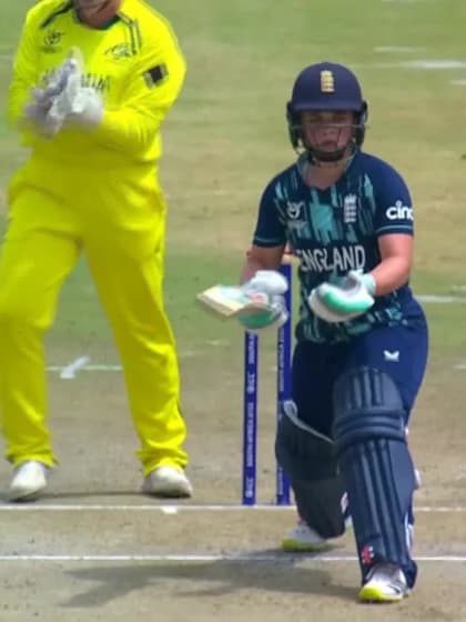 Wicket-Seren-Smale-England-U19s-Women v Australia-U19s-Women ICC U19W T20WC 2023