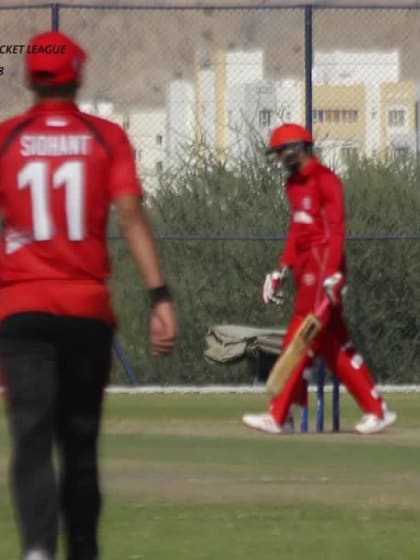 WCL Div 3 – Denmark fall of wickets against Singapore