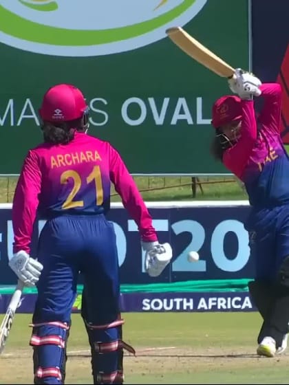 Wicket-Vaishnave-Mahesh-UAE-U19s-Women v Australia-U19s-Women ICC U19W T20WC 2023