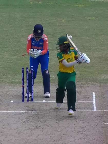 M Legodi with a Batting vs India Women Under-19