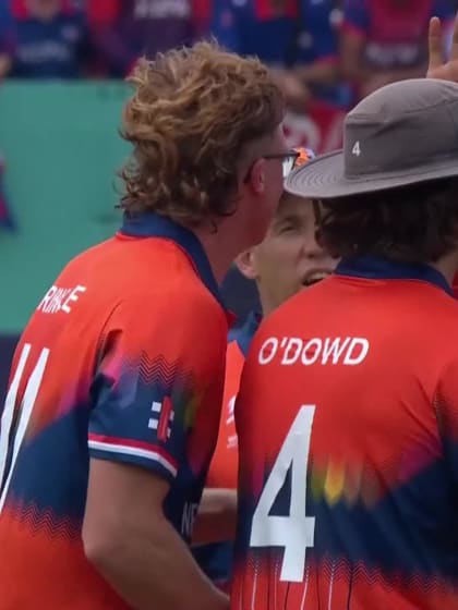 Rohit Paudel - Wicket - Netherlands vs Nepal