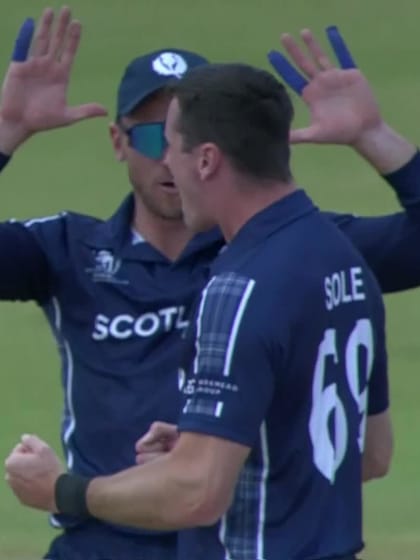 Craig Ervine - Wicket - Zimbabwe vs Scotland