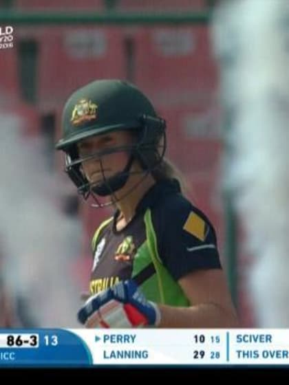 Australia wicket Losses v England Video ICC Womens WT20 2016