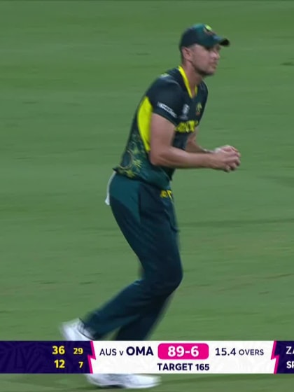 Ayaan Khan - Wicket - Australia vs Oman