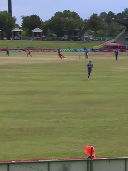 Panashe Taruvinga with a Four vs. England