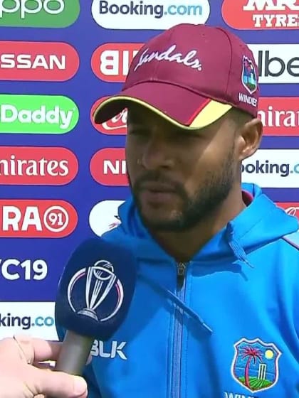 CWC19: AFG v WI – Shai Hope interview 