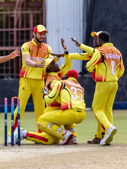 T20WC Qualifier B Wrap Day 5: PNG, Uganda win thrillers; Jersey run rampant