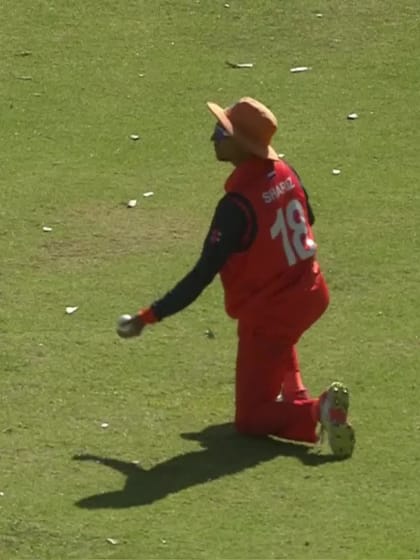 Bhim Sharki - Wicket - Netherlands vs Nepal