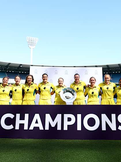 Australia presented with ICC Women’s Championship Trophy