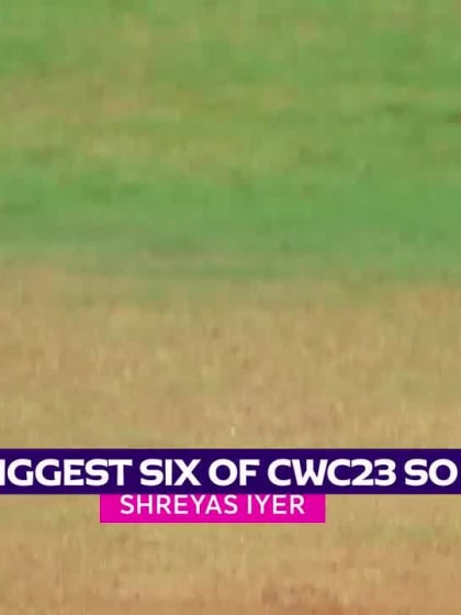 POTD: Shreyas Iyer strikes the biggest six of CWC23
