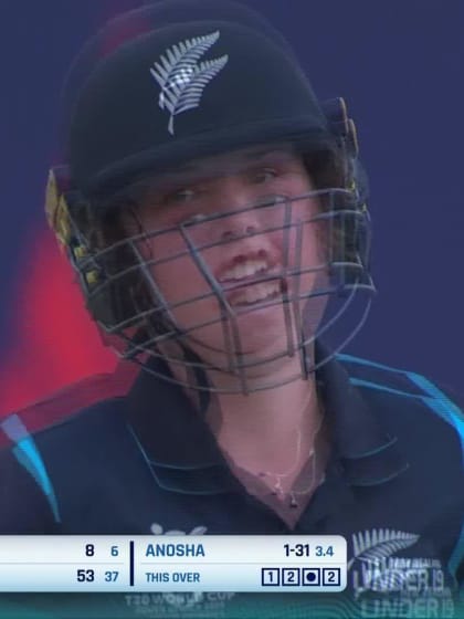 Wicket-Georgia-Plimmer-New-Zealand-U19s-Women v Pakistan-U19s-Women ICC U19W T20WC 2023