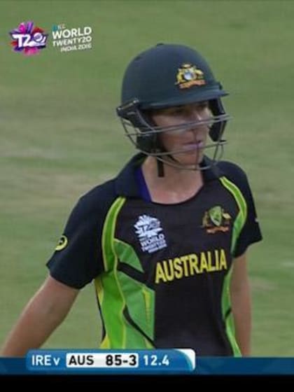 Elyse Villani Wicket Fall AUS V IRE Video ICC Womens WT20 2016