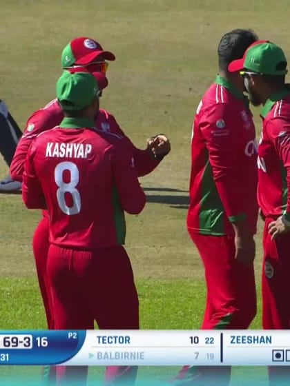 Andrew Balbirnie - Wicket - Ireland vs Oman