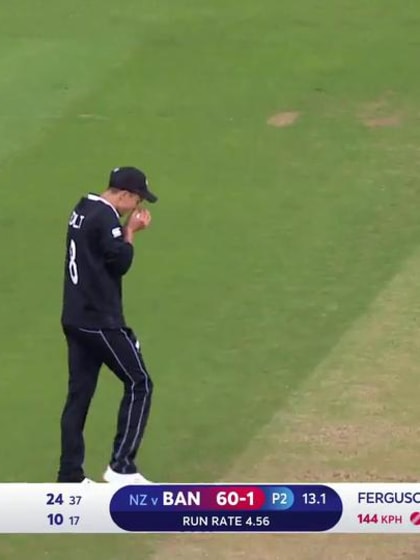 CWC19: BAN v NZ - Tamim is caught by Boult off Ferguson
