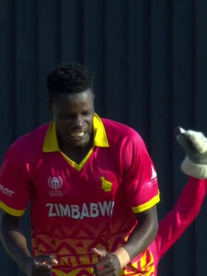 Kashyap Prajapati - Wicket - Zimbabwe vs Oman