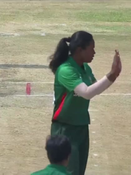 Wicket-Mahika-Gaur-UAE-U19s-Women v Bangladesh-U19s-Women ICC U19W T20WC 2023