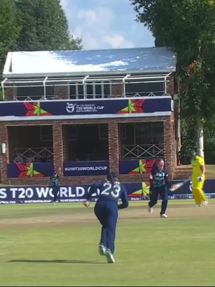 Wicket-Lucy-Hamilton-England-U19s-Women v Australia-U19s-Women ICC U19W T20WC 2023