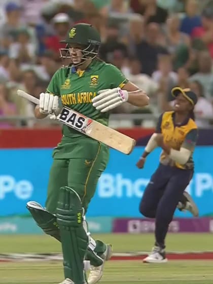 Wicket-Tazmin-Brits-South-Africa-Women v Sri-Lanka-Women ICC T20WC 2023