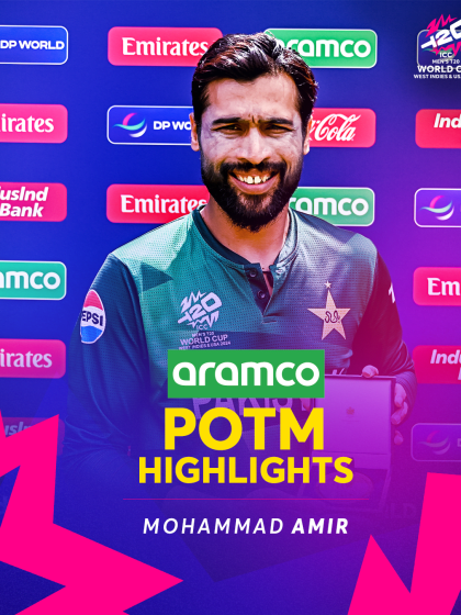 Amir helps Pakistan get off the mark | POTM Highlights | PAK v CAN | T20WC 2024